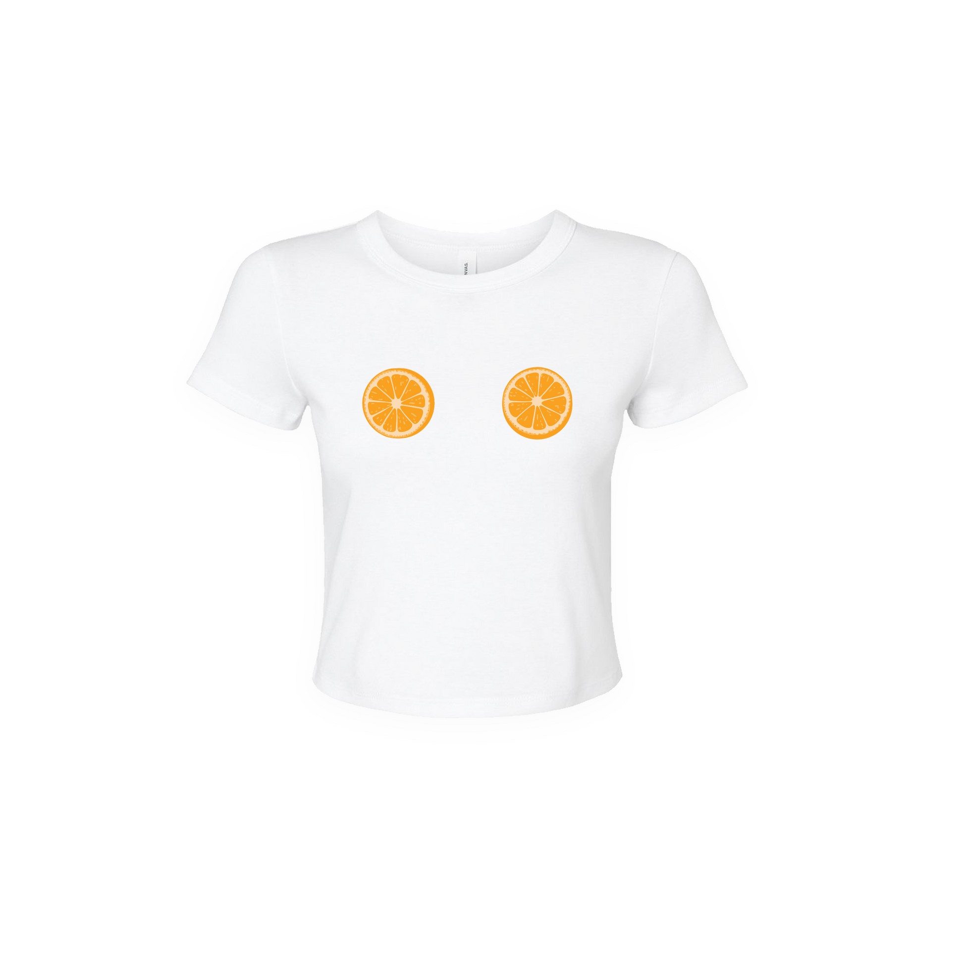 "Please Don't Touch The Oranges" Crop Top