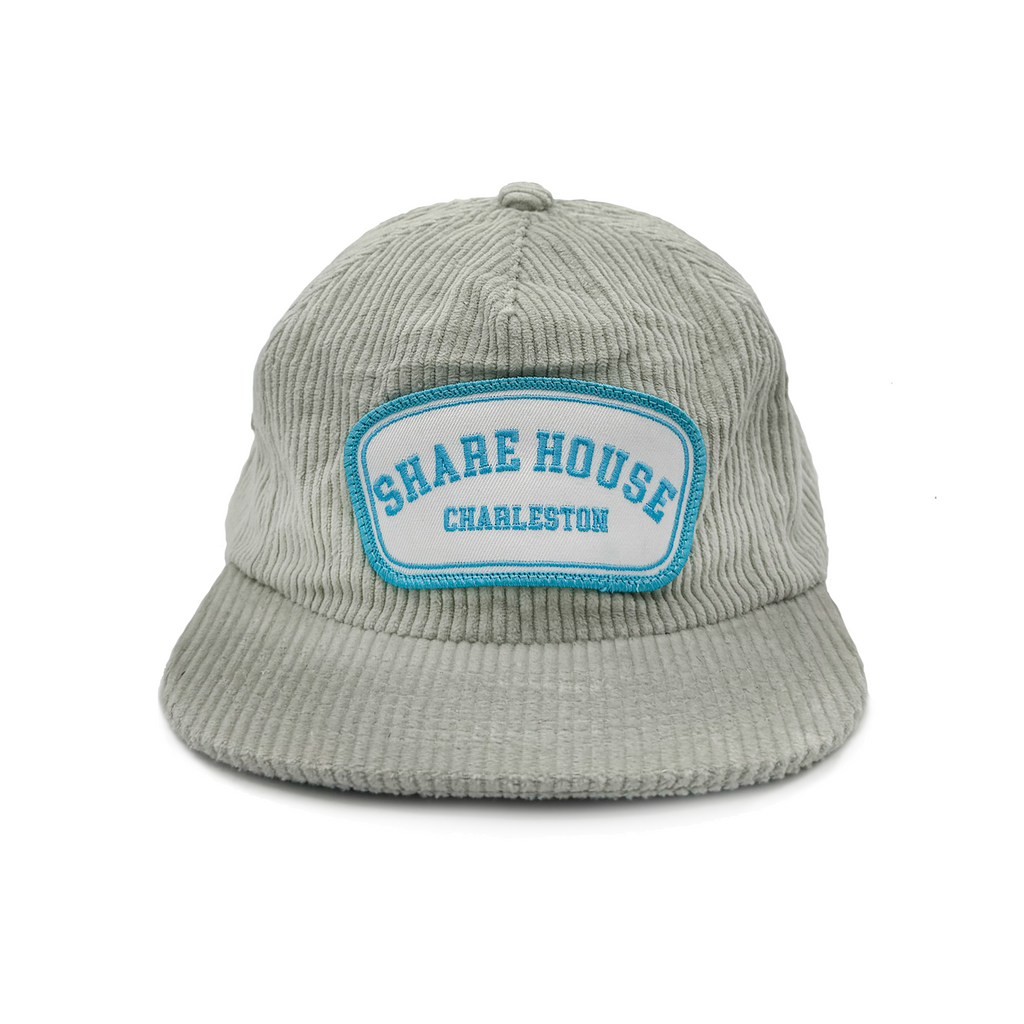 Corduroy Light Blue Patch Hat
