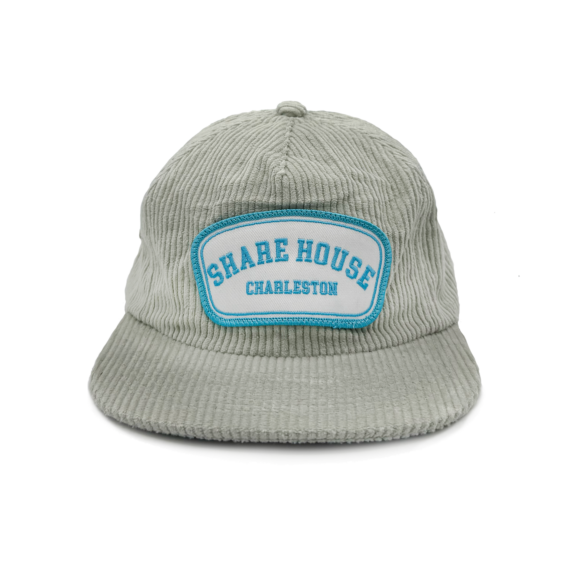 Corduroy Light Blue Patch Hat