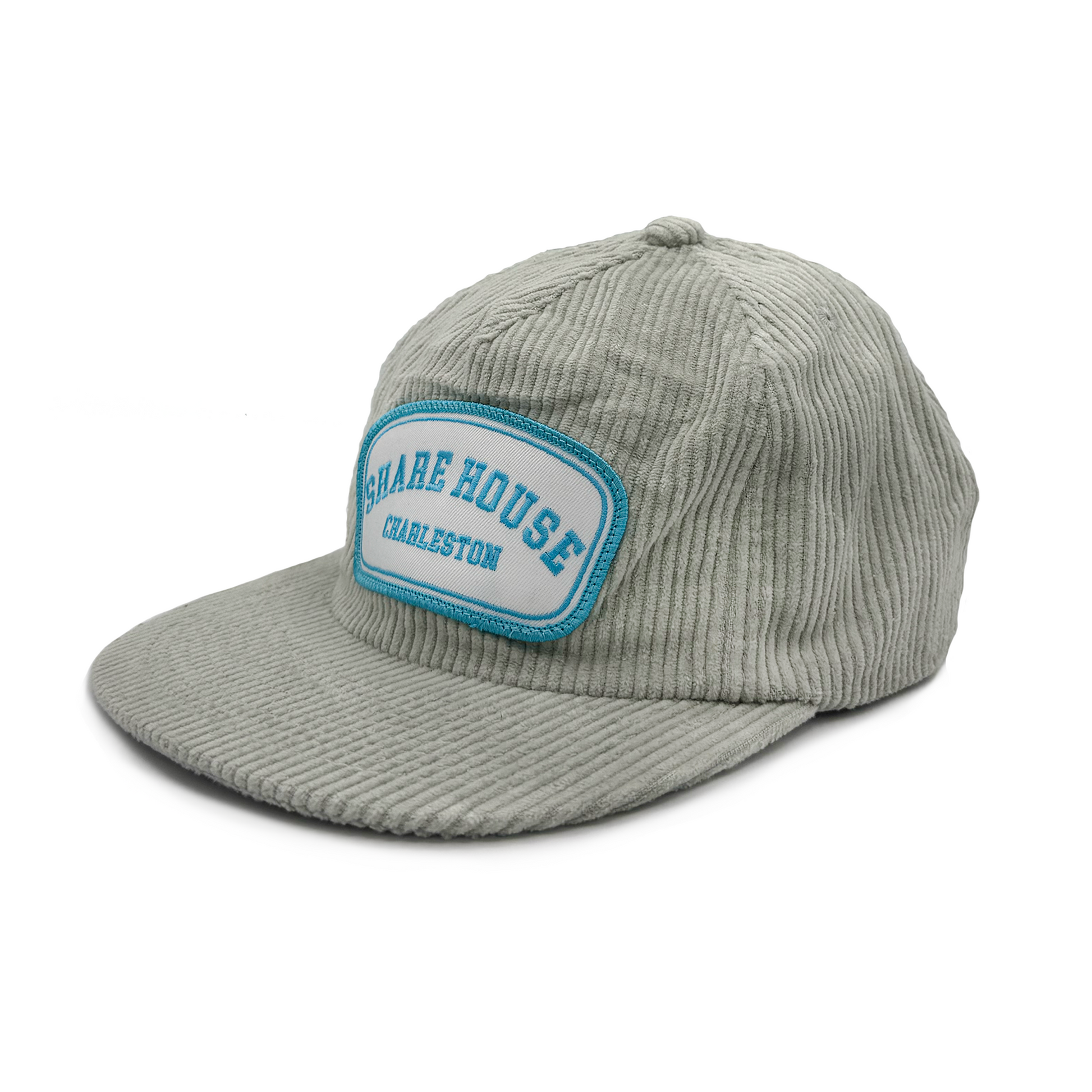 Corduroy Light Blue Patch Hat