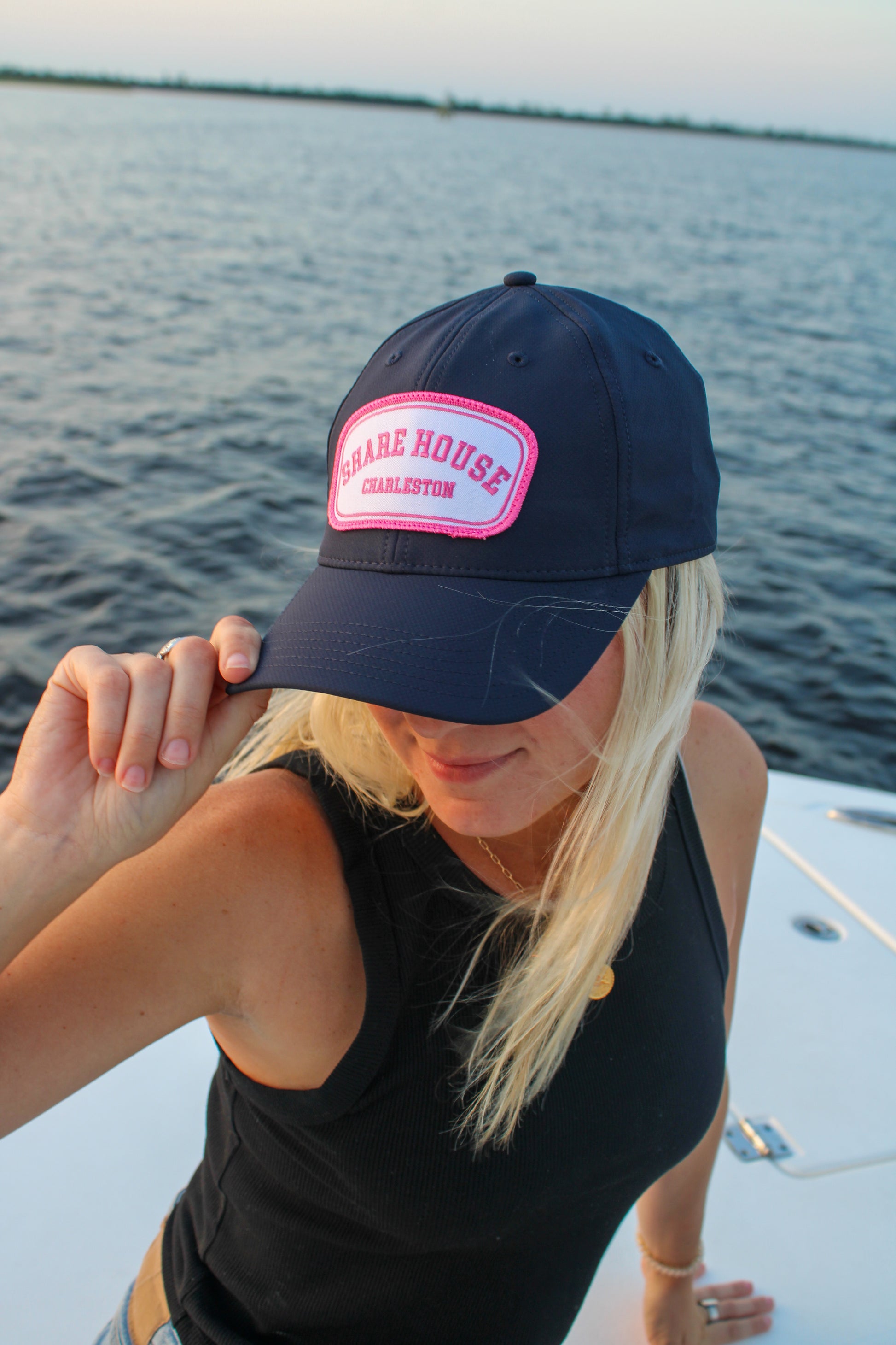 Share House Patch Hat Dark Blue
